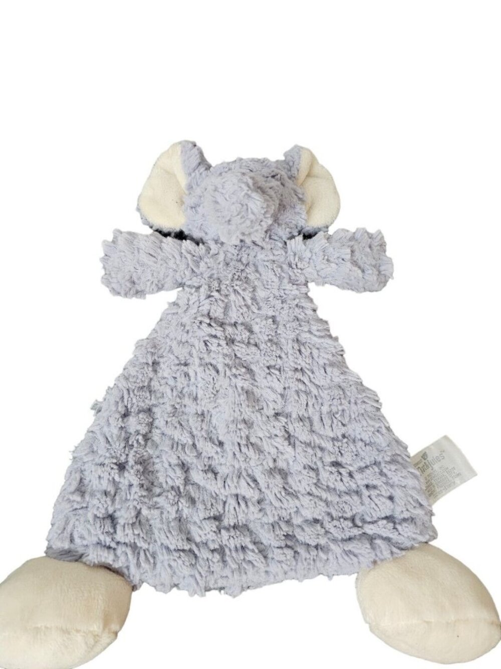 Nat and Jules Ellery Cozies Gray Elephant Plush Blankie Lovey Security Blanket